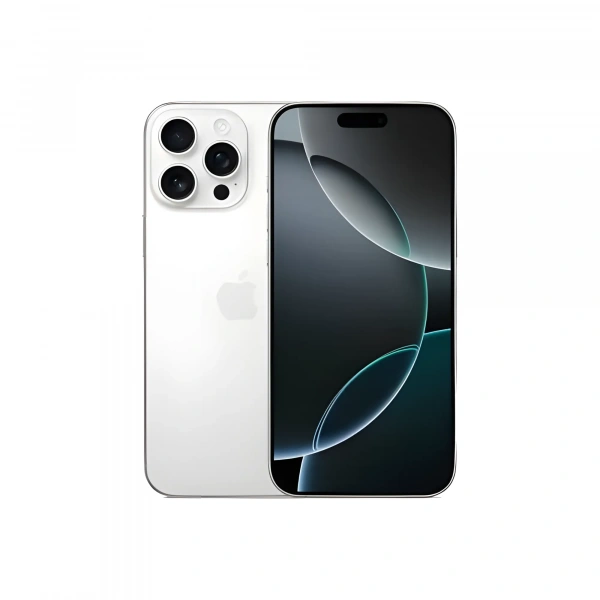 Смартфон Apple iPhone 16 Pro 128 ГБ, Dual sim (две SIM-карты), цвет: белый титан (White Titanium)