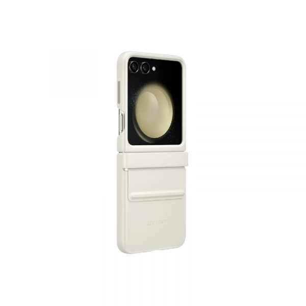 Чехол Samsung Flap Eco-Leather Case для Z Flip5 цвет: кремовый (Cream)