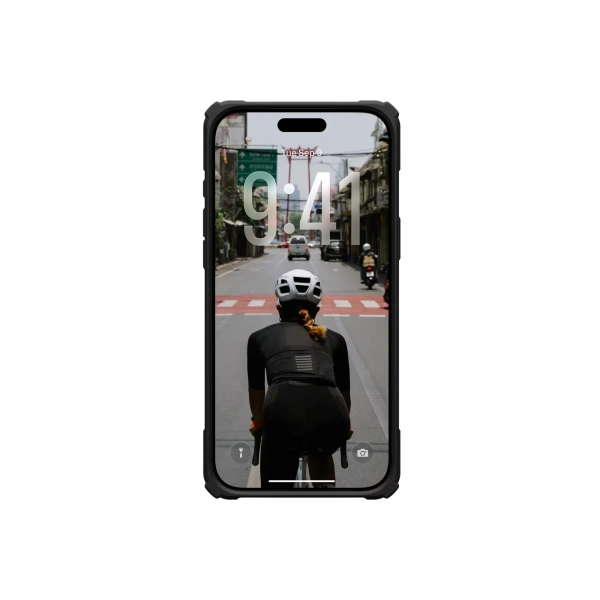 Чехол с поддержкой MAGSAFE Uag Plasma XTE для iPhone 17 Pro Max, цвет: черно/оранжевый (Black/Orange)