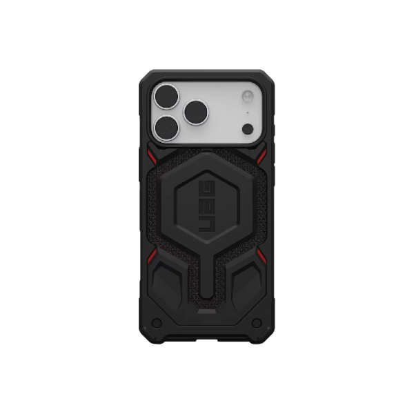 Чехол UAG Monarch Pro с поддержкой MagSafe для iPhone 17 Pro цвет: черный кевлар (Kevlar Black)