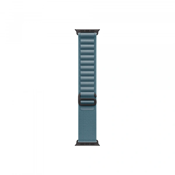 Часы Apple Watch Ultra 3 GPS 49 мм, корпус черный титан (Black Titanium), ремешок Alpine, светло-синий (Light Blue), размер S
