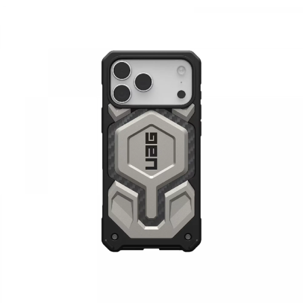 Чехол UAG Monarch Pro с поддержкой MagSafe для iPhone 17 Pro цвет: титановый (Titanium)