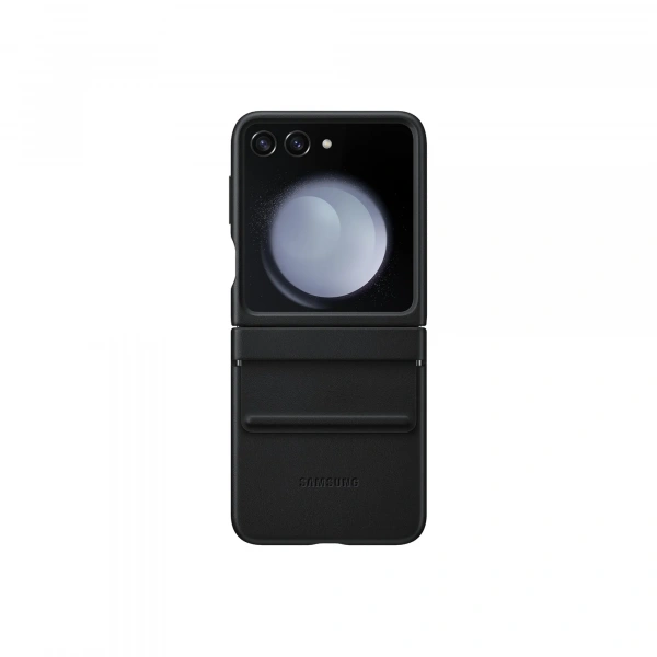 Чехол Samsung Flap Eco-Leather Case для Z Flip5 цвет: Чёрный (Black)