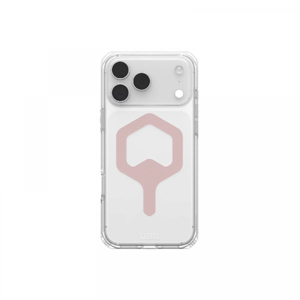 Чехол с поддержкой MAGSAFE Uag Plyo для iPhone 17 Pro, цвет: прозрачный/розовое золото (Ice/Rose Gold)