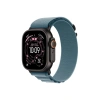 Часы Apple Watch Ultra 3 GPS 49 мм, корпус черный титан (Black Titanium), ремешок Alpine, светло-синий (Light Blue), размер S