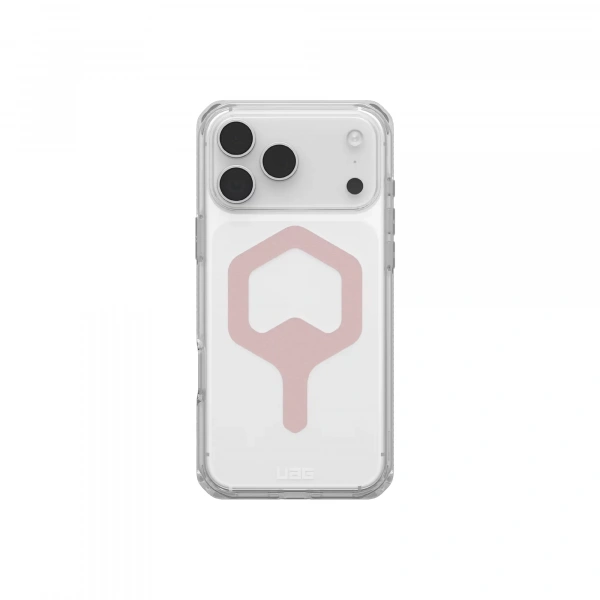 Чехол с поддержкой MAGSAFE Uag Plyo для iPhone 17 Pro Max, цвет: прозрачный/розовое золото (Ice/Rose Gold)